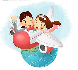 坐飞机图片