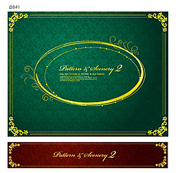 古典花纹边框矢量素材