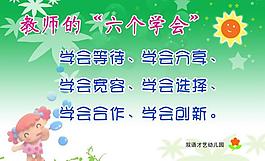 双语幼儿园展板图片