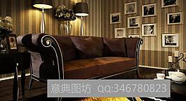 欧式家装3d模型图片