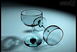 高角杯 3d 建模图片
