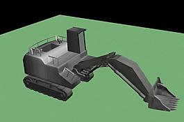 3d模型 源文件 挖土机图片