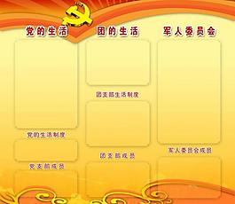 部队展板模板图片