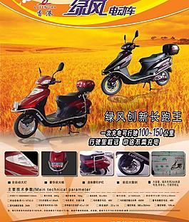 电动车展板图片