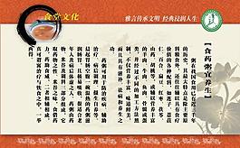 仿古展板食堂文化图片