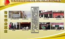 政府展板青年创业就业图片