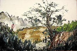 学院派风景油画