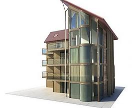 室外建筑 建筑模型图片