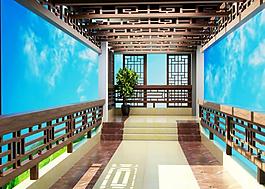 中国风连廊图片