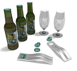酒瓶 酒瓶模型图片