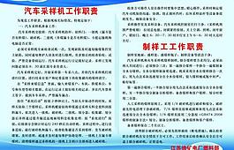 岗位责任制展板图片
