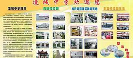 中学学校展板图片