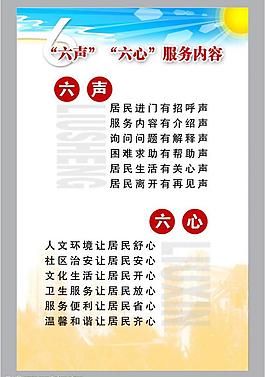 服务内容展板模板图片