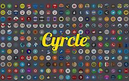 cyrcle图标主题，先端新星去adw
