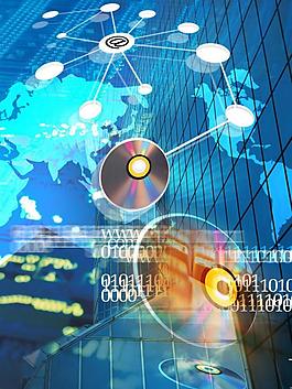 数位城市 科技背景图片