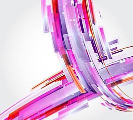 动感幻彩科技背景矢量图图片