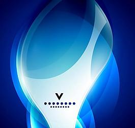 蓝色动感波纹图片