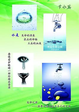 节水展板图片