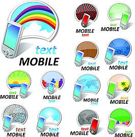 手机图表设计矢量图下载