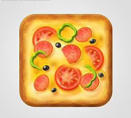 手绘披萨图标图片