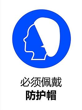 佩戴防护帽图片