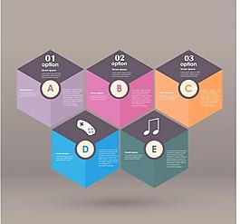 六边形数字标签图片