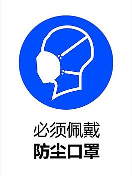 佩戴防尘口罩图片