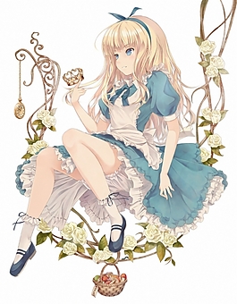 高清动漫金发少女爱丽丝