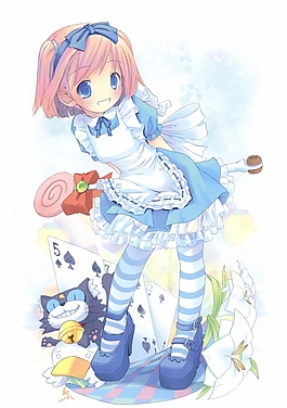 高清动漫金发少女爱丽丝