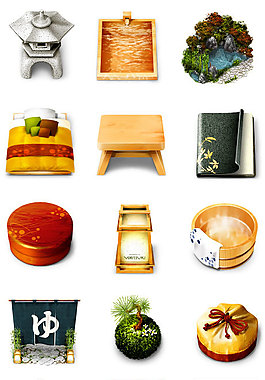 日本风格图标素材