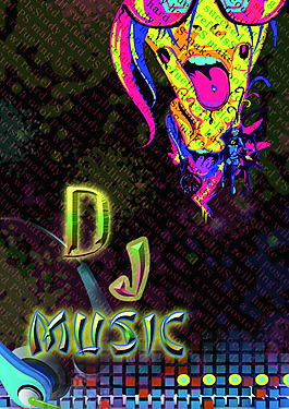 DJ音乐海报  dj音乐海报设计