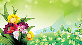 精美手绘鲜花图片素材