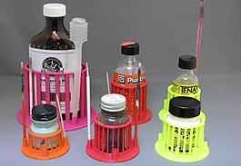 parametric bottle support/brush holder