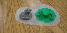 pond for ducky swimming or treefrog