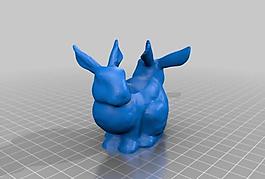 two headed bunny