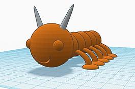 happy bug creature