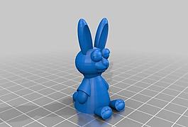 sitting cute bunny