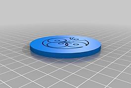 my customized circular gallifreyan coin 