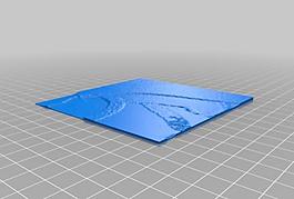 3d printed rasterbated lithophane part 4