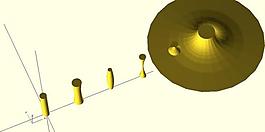 parametric column, cylinder with varying radius