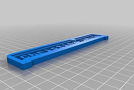 my customized 3d printing text plate