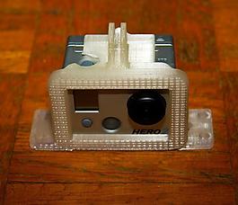 gopro hero 2 naked dual mounting clip with baseplate