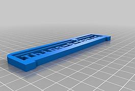 my customized 3d printing text plate