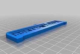 my customized 3d printing text plate