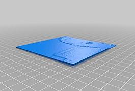 3d printed rasterbated lithophane part 1