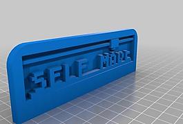my customized 3d printing text plate