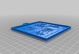 my customized lithopane - ncma map