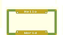 customizable license plate border