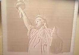 statue of liberty lithophane