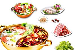 涮火锅 素材图片